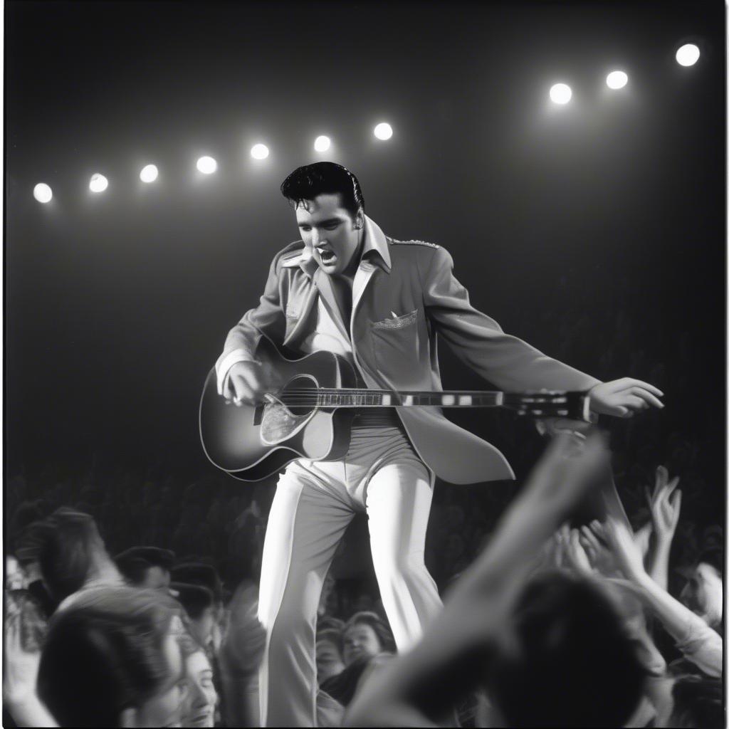 Elvis Presley Performing Live in the 1950s