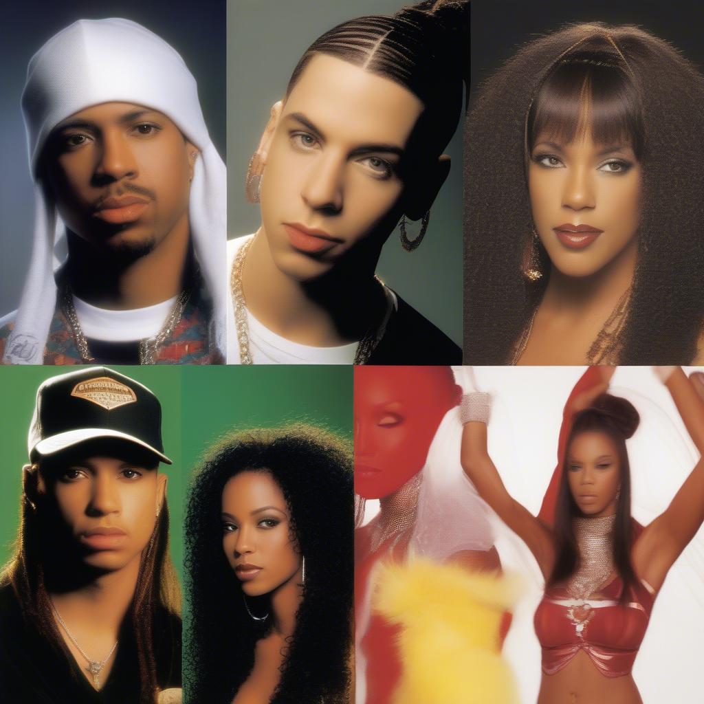 Eminem, Destiny's Child, and Santana in 2000