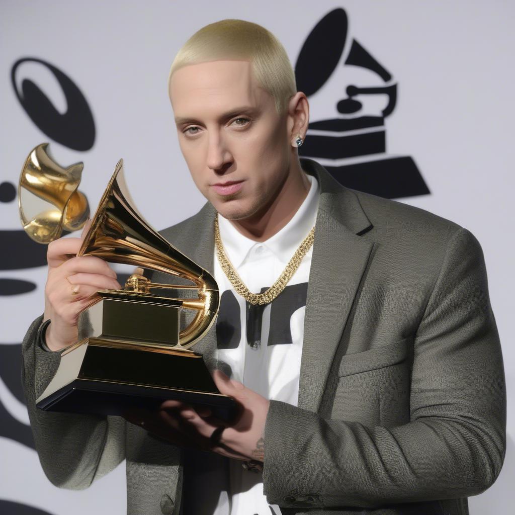 Eminem Accepting a Grammy Award for "Lose Yourself"