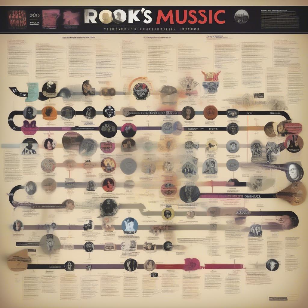 Evolution of Rock Music Timeline