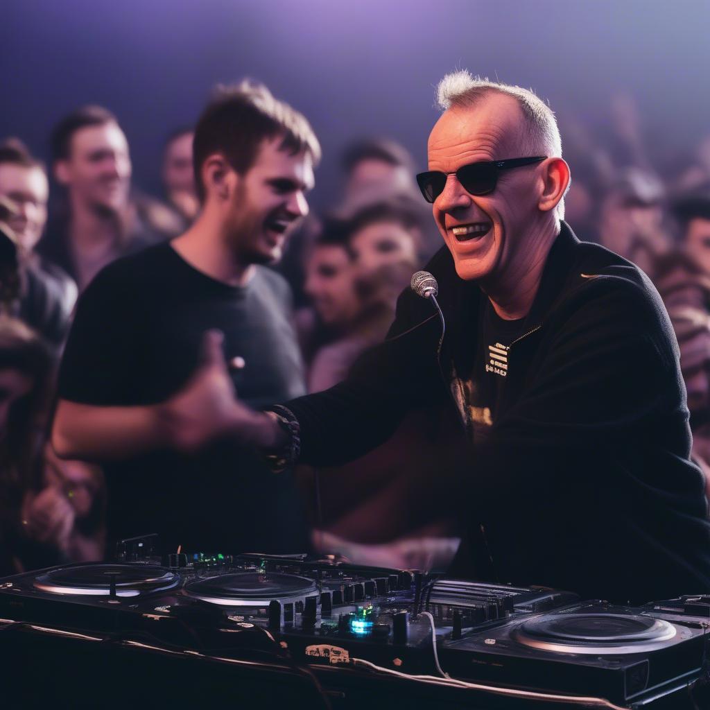 Fatboy Slim Performing at Snowbombing 2019