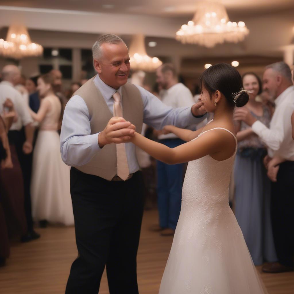 Father and Daughter Sharing a Dance