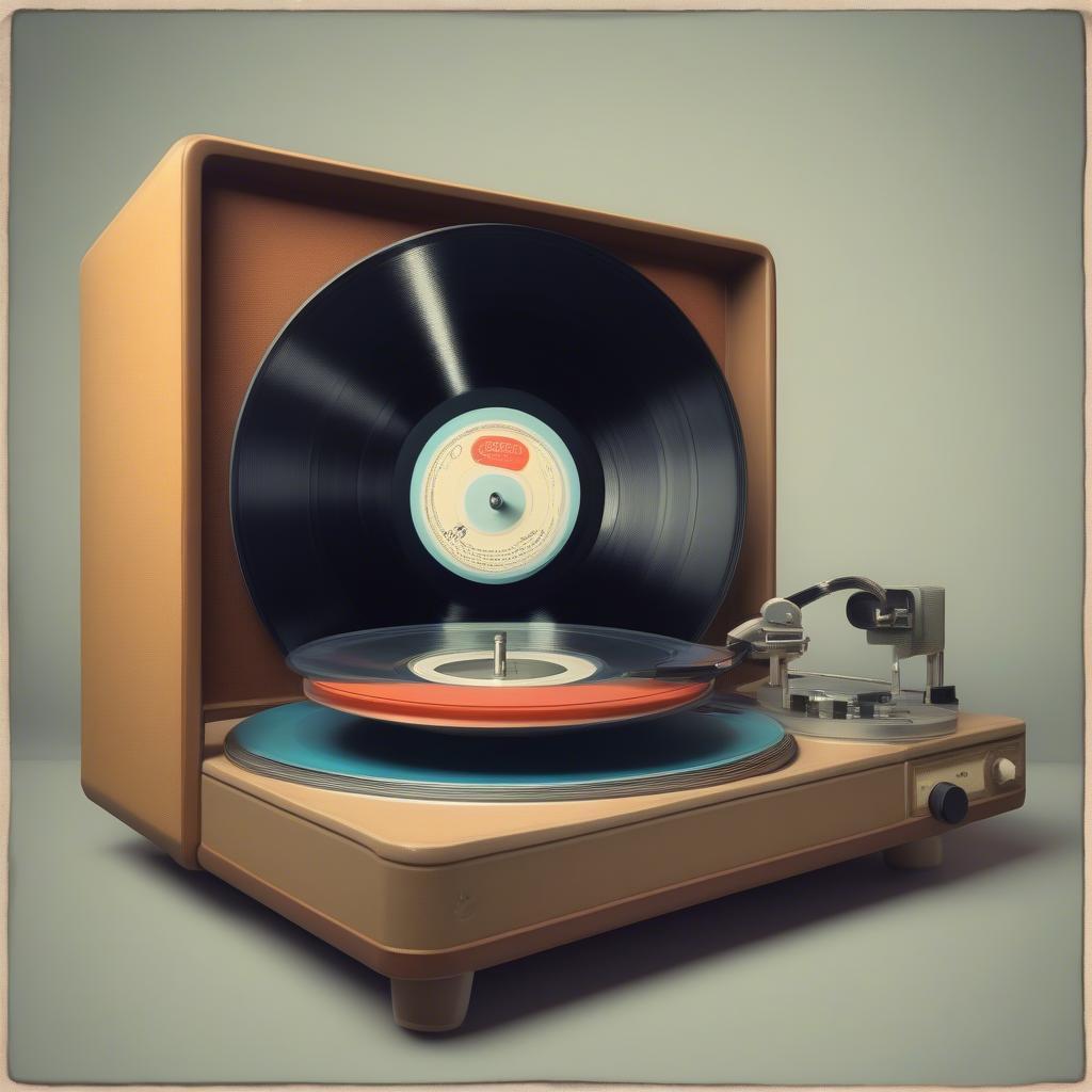 Fifties Record Player Vinyl