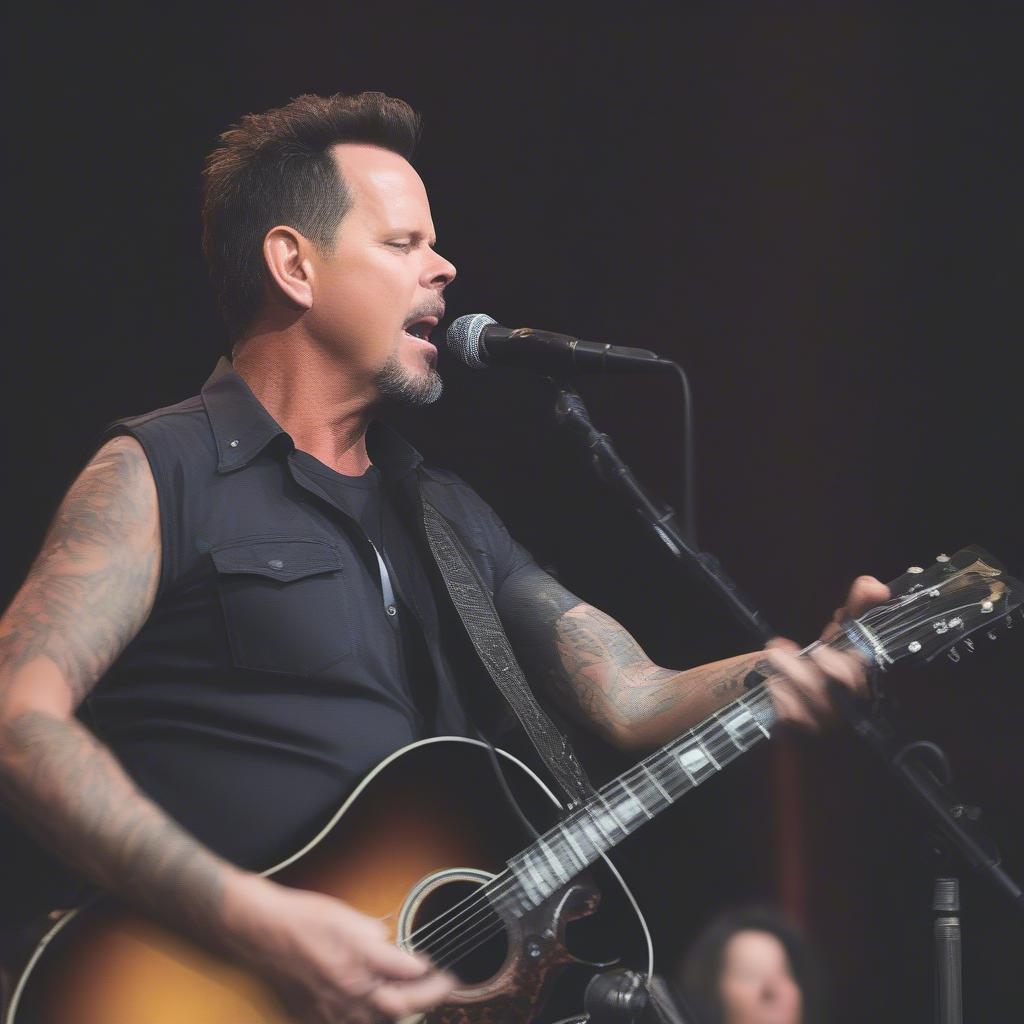 Gary Allan Connecting with Fans During a Live Performance