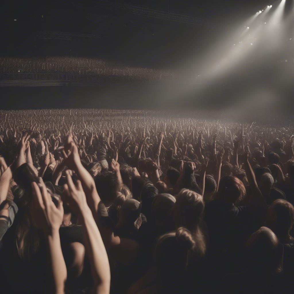 Godsmack fans enjoying a concert