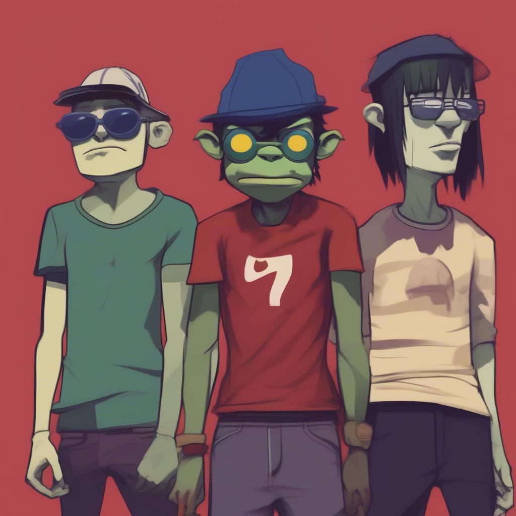 Gorillaz Band Members Artwork