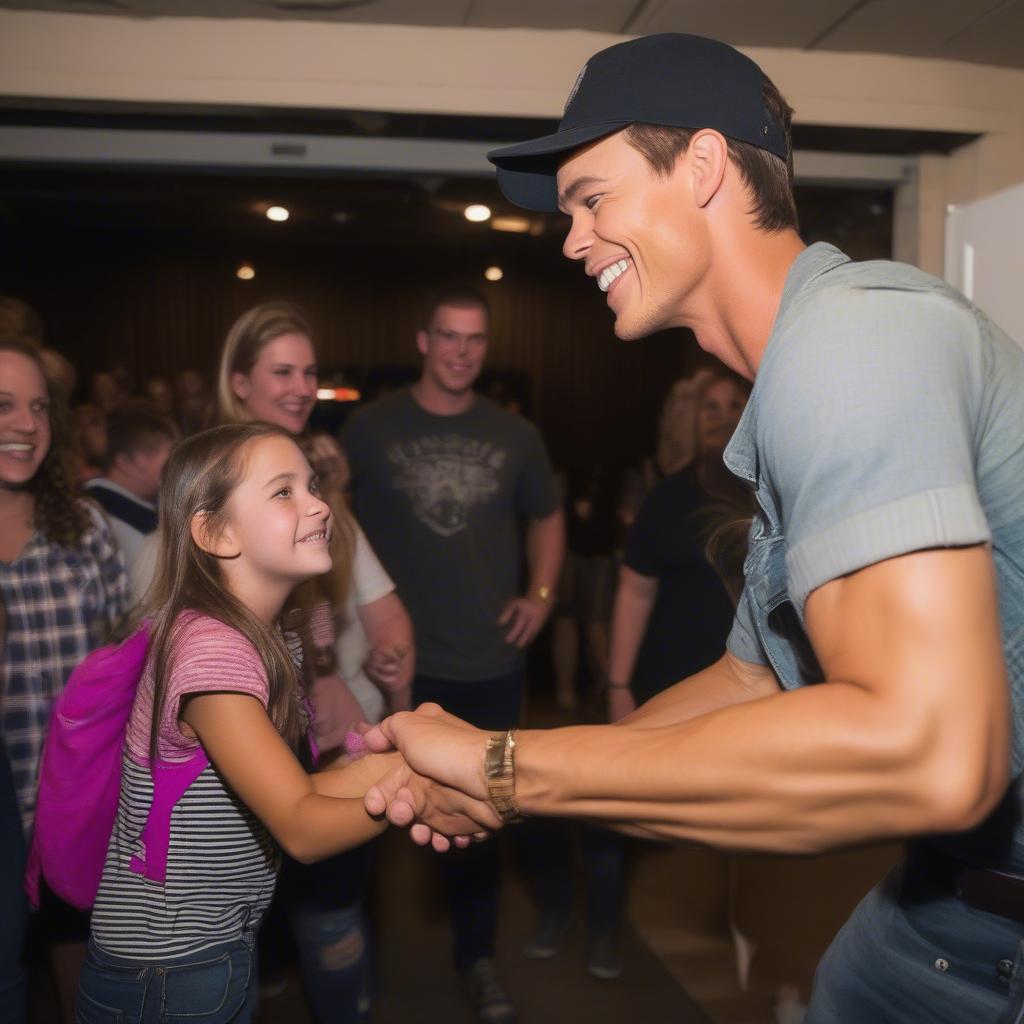 Granger Smith interacting with fans