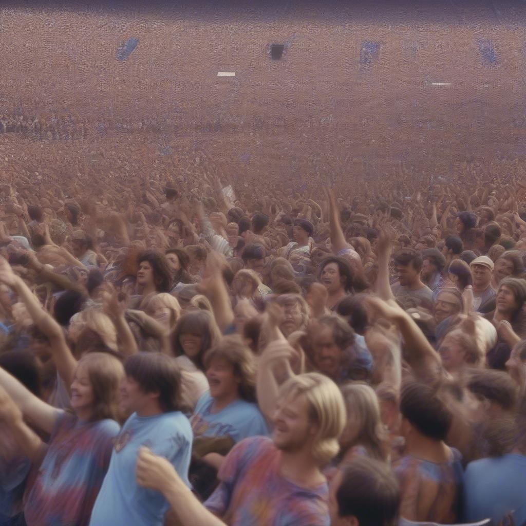 Grateful Dead Fans at a Concert