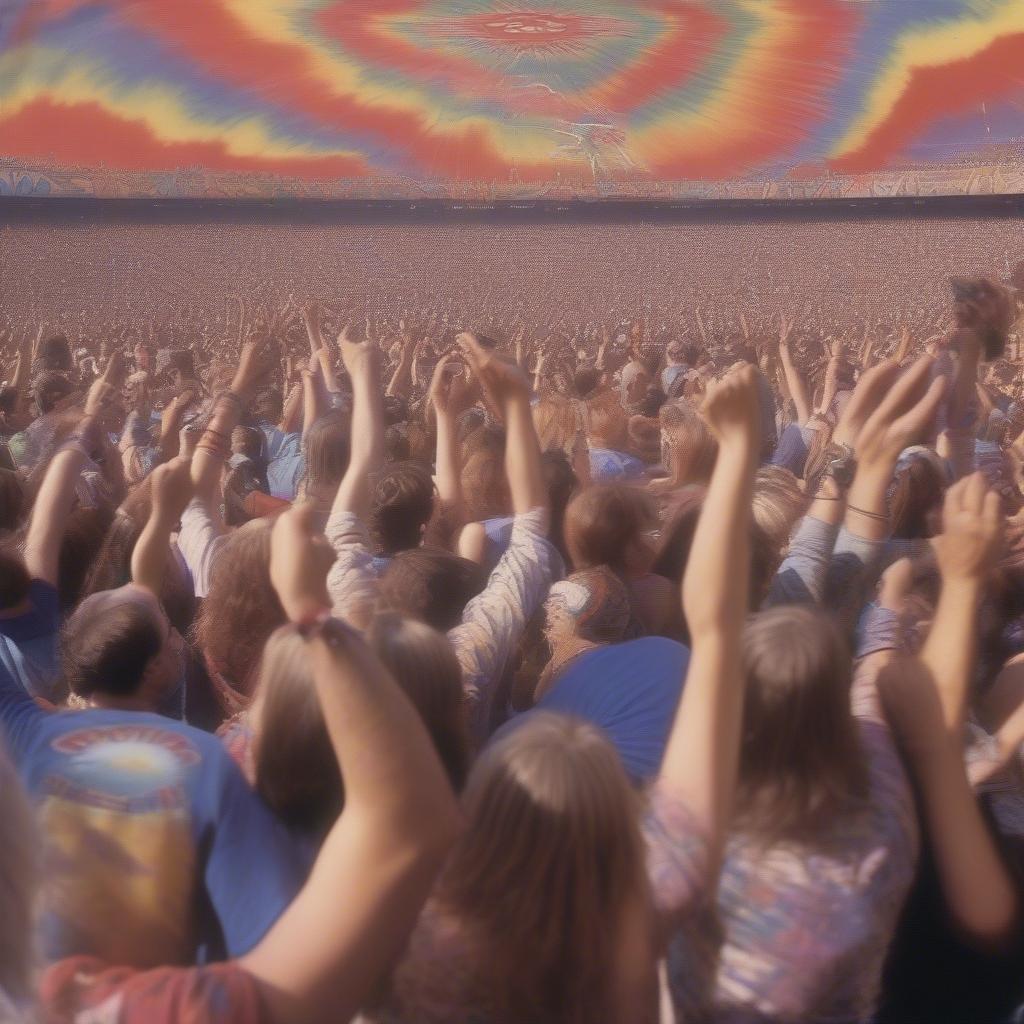 Grateful Dead Fans at a Concert