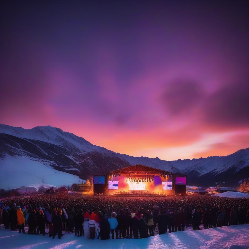 Groove Armada Performing at Sunset at Snowbombing 2019