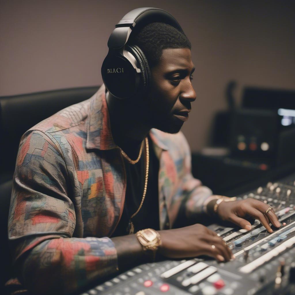 Gucci Mane in the Studio