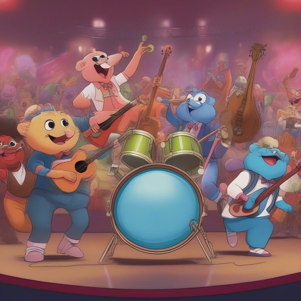 Gumball and the Band Performing