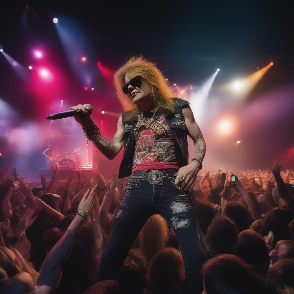 Guns N' Roses performing live