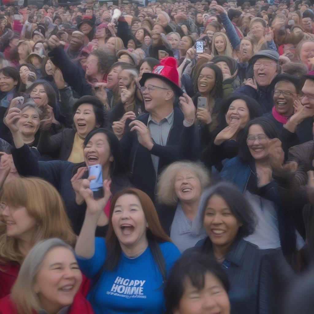 HomeTeam Rally 2017 Crowd Singing and Dancing