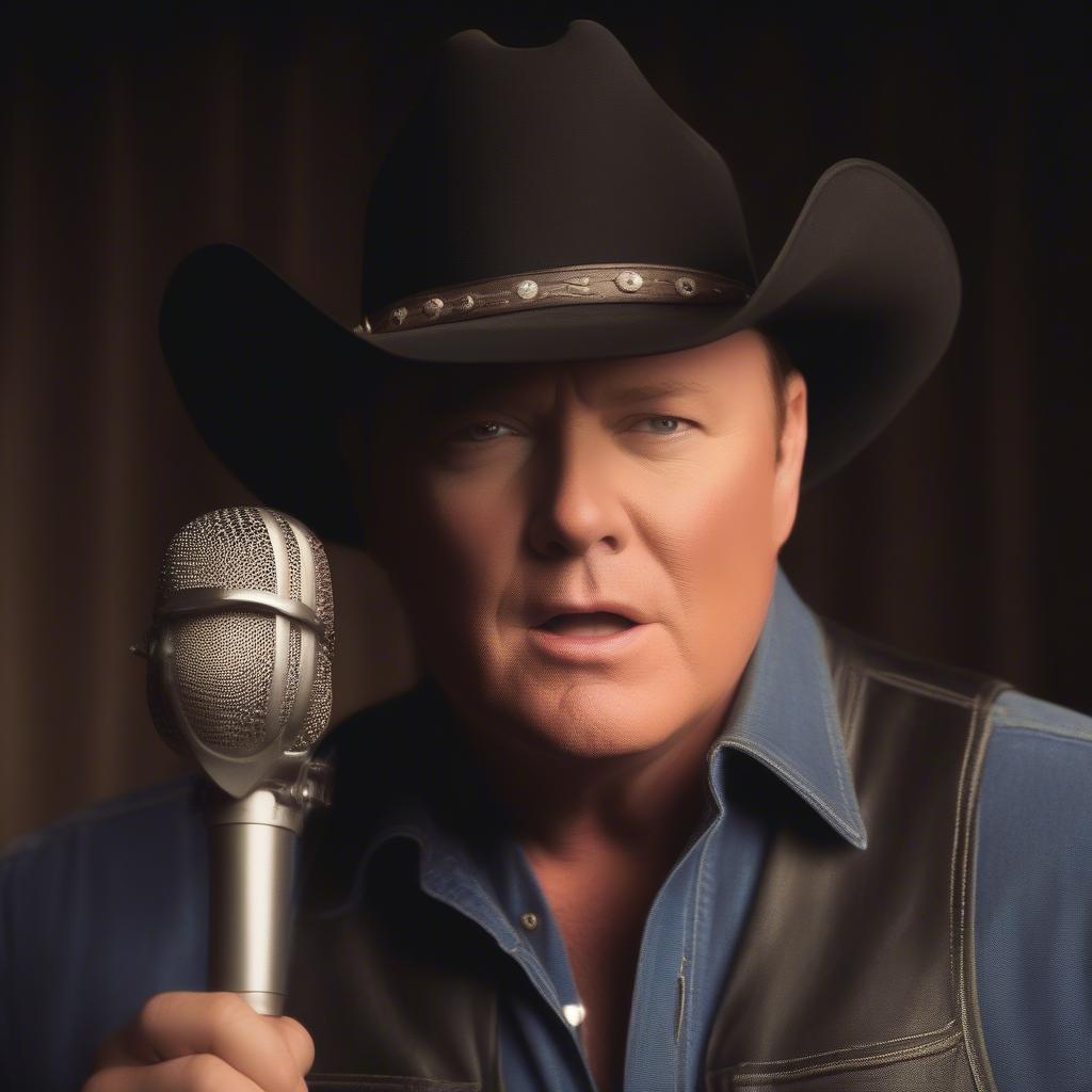 John Michael Montgomery singing "I Swear"