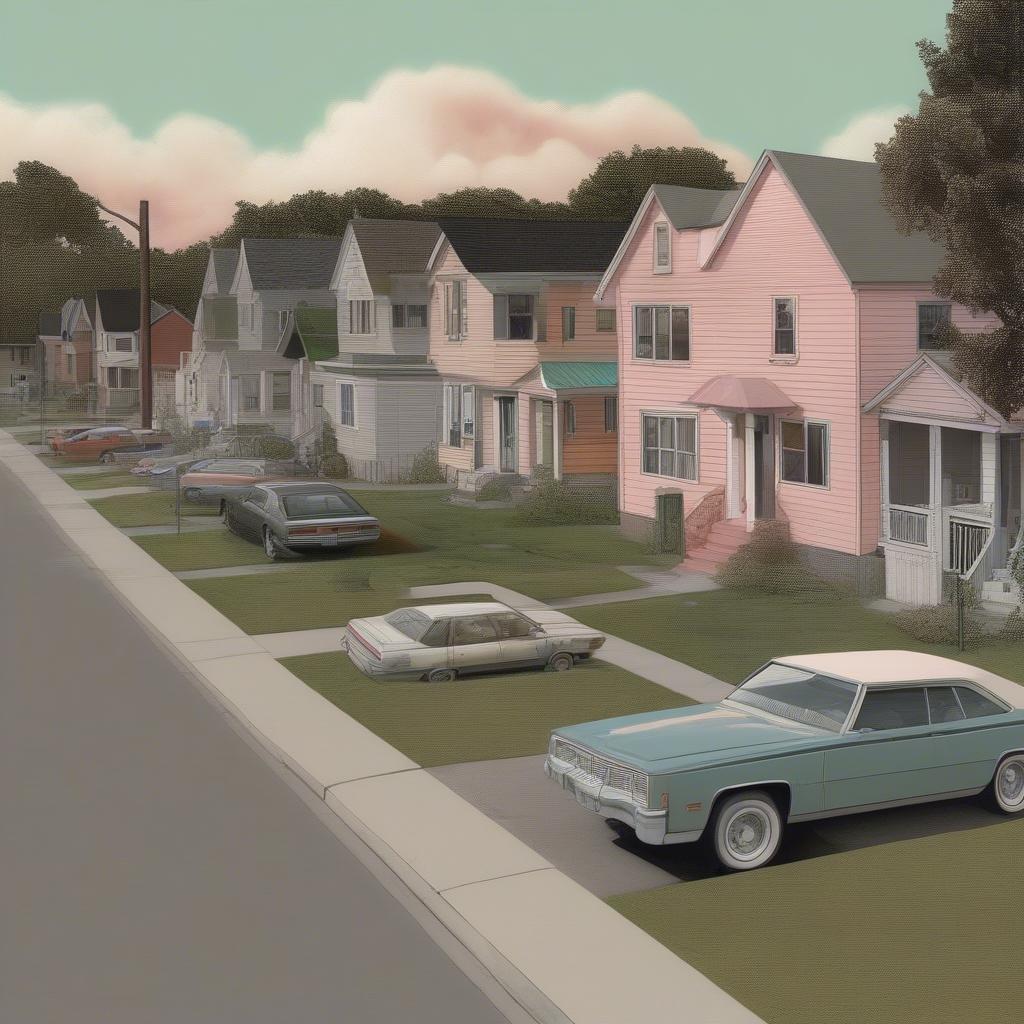 Arcade Fire's album art for "The Suburbs"