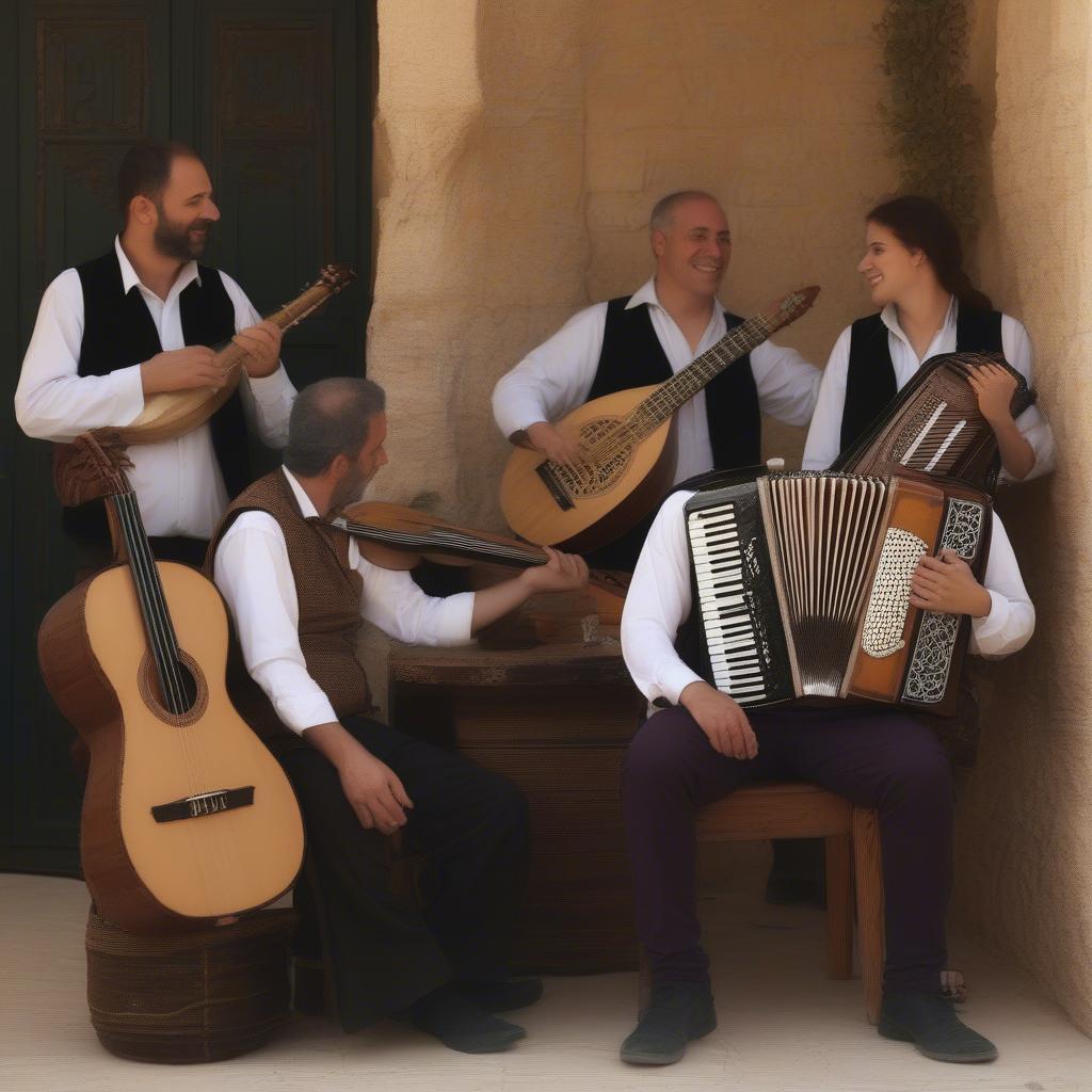 Israeli Folk Band Performing