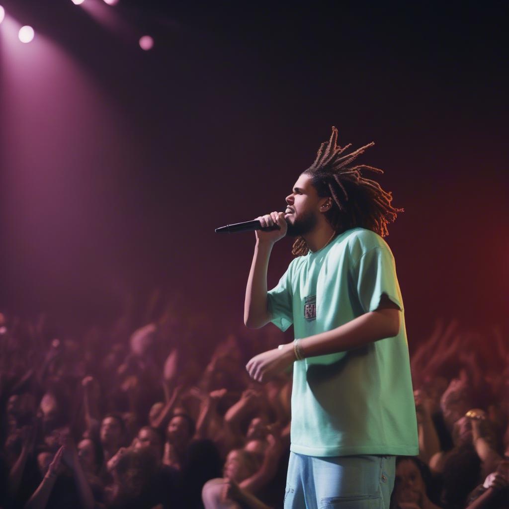 J Cole Performing Live