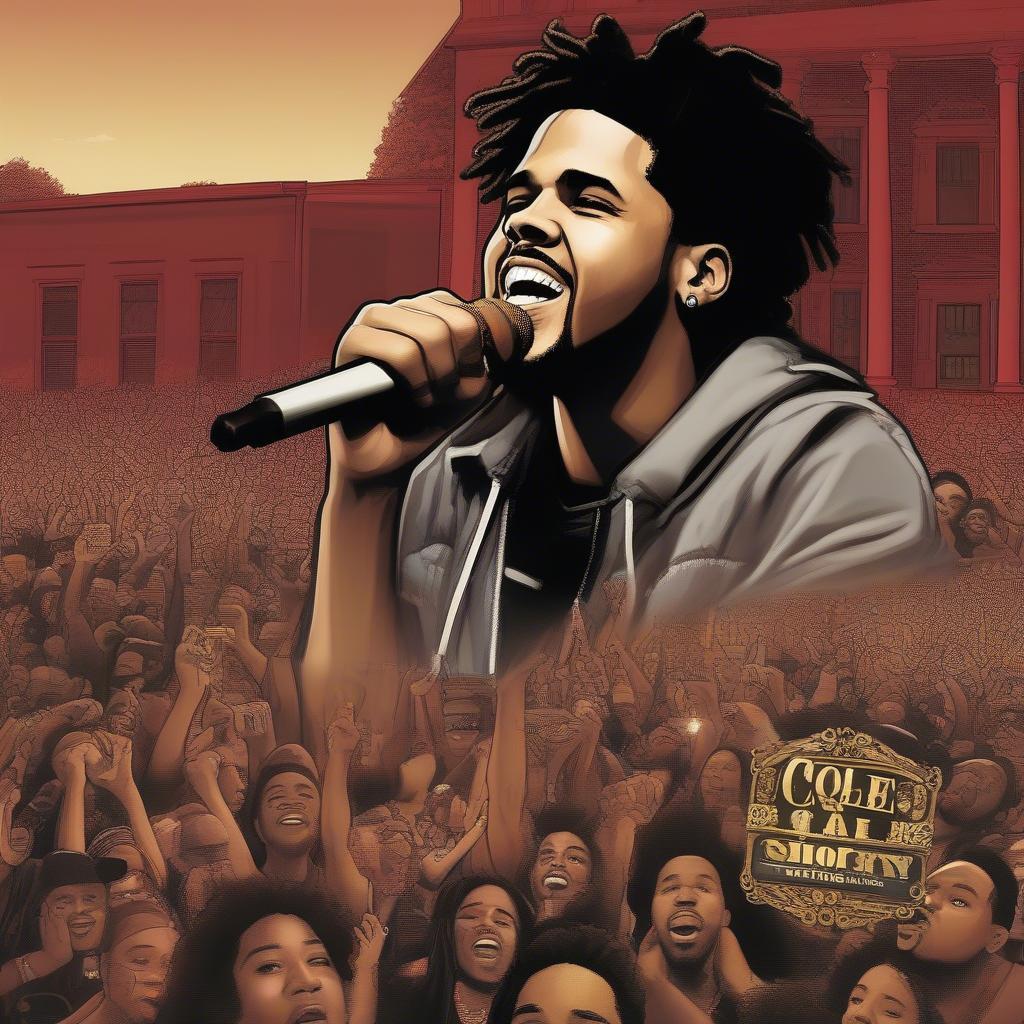 J. Cole Sideline Story Album Cover and Performance