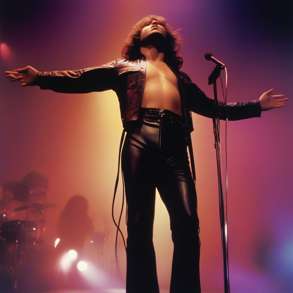 Jim Morrison performing live with The Doors