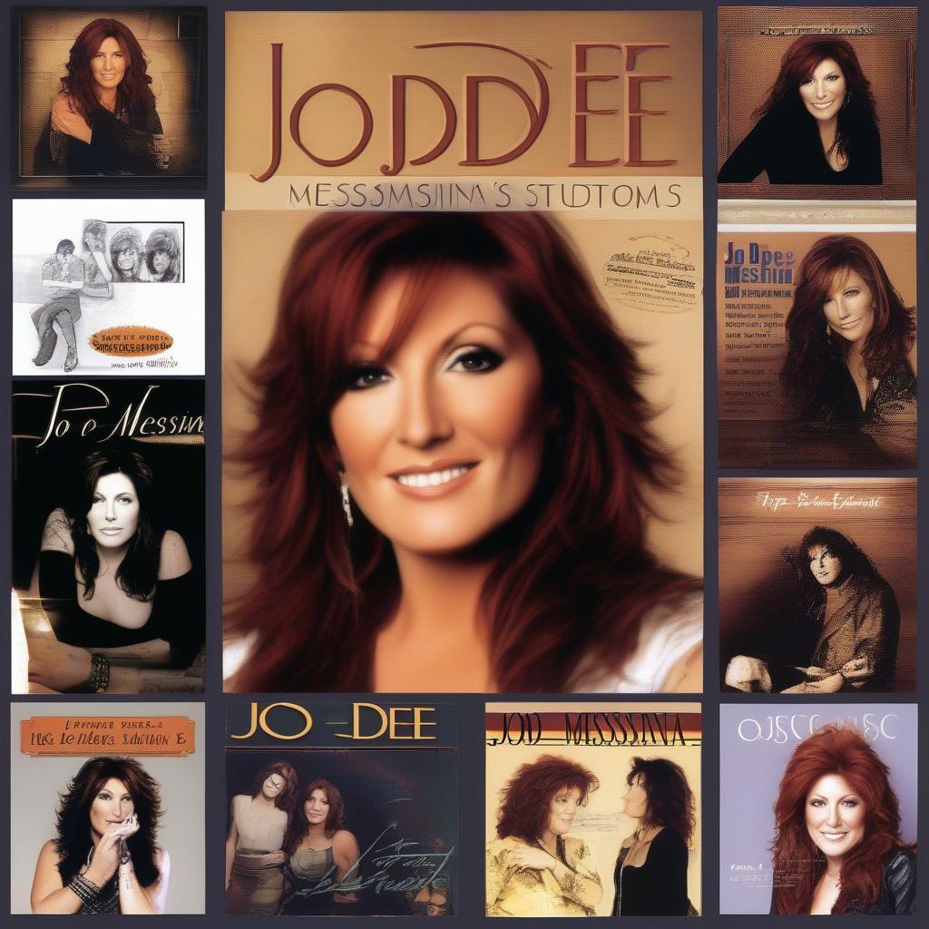 A collection of Jo Dee Messina's album covers