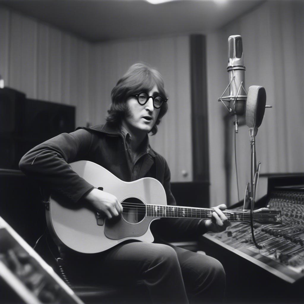 John Lennon Recording Strawberry Fields Forever