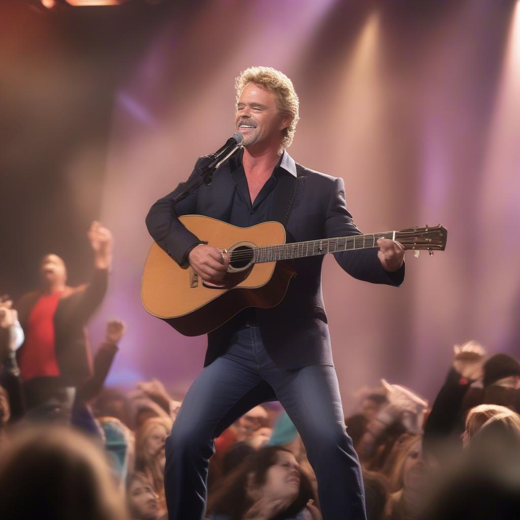 John Schneider Performing on Stage