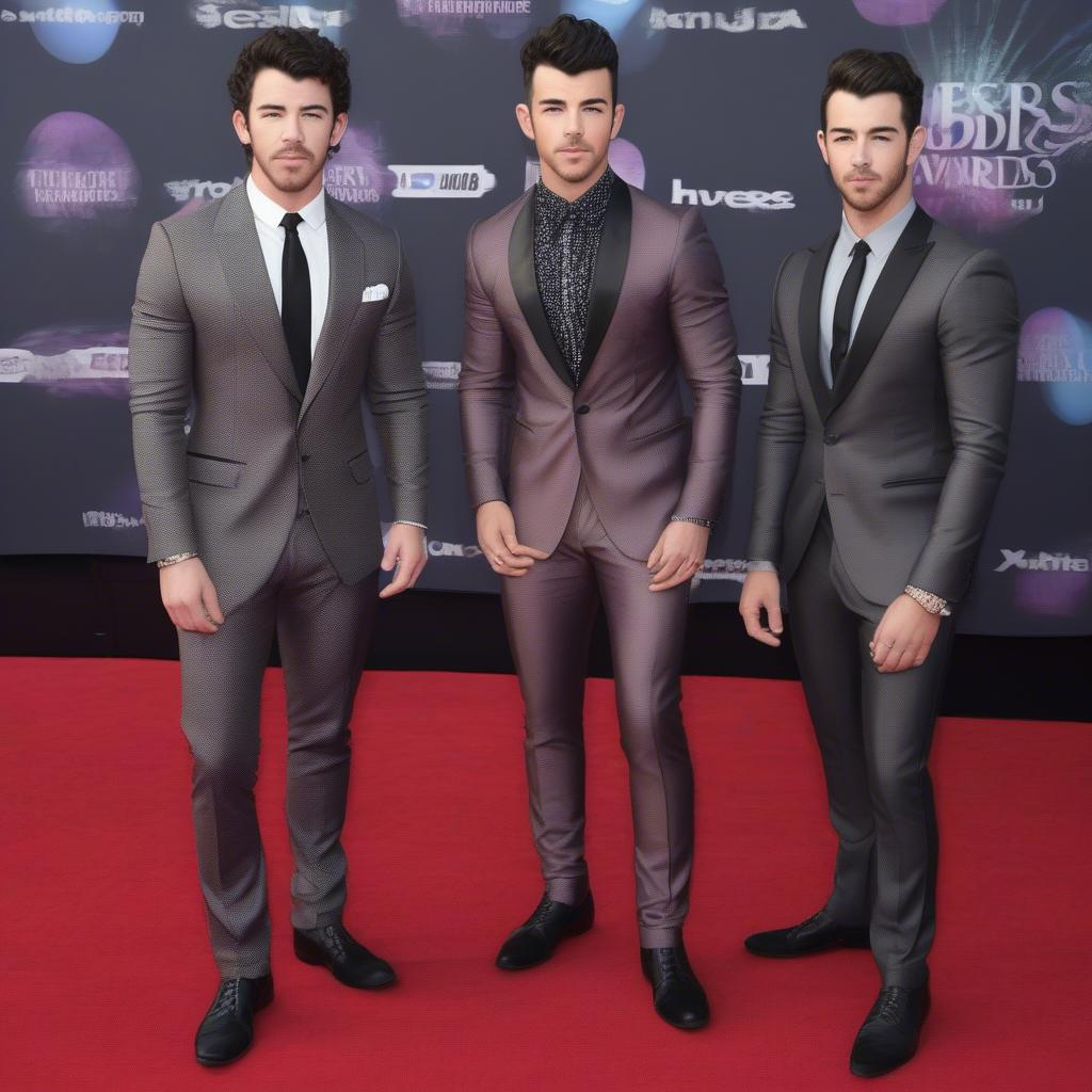 Jonas Brothers Red Carpet Appearance