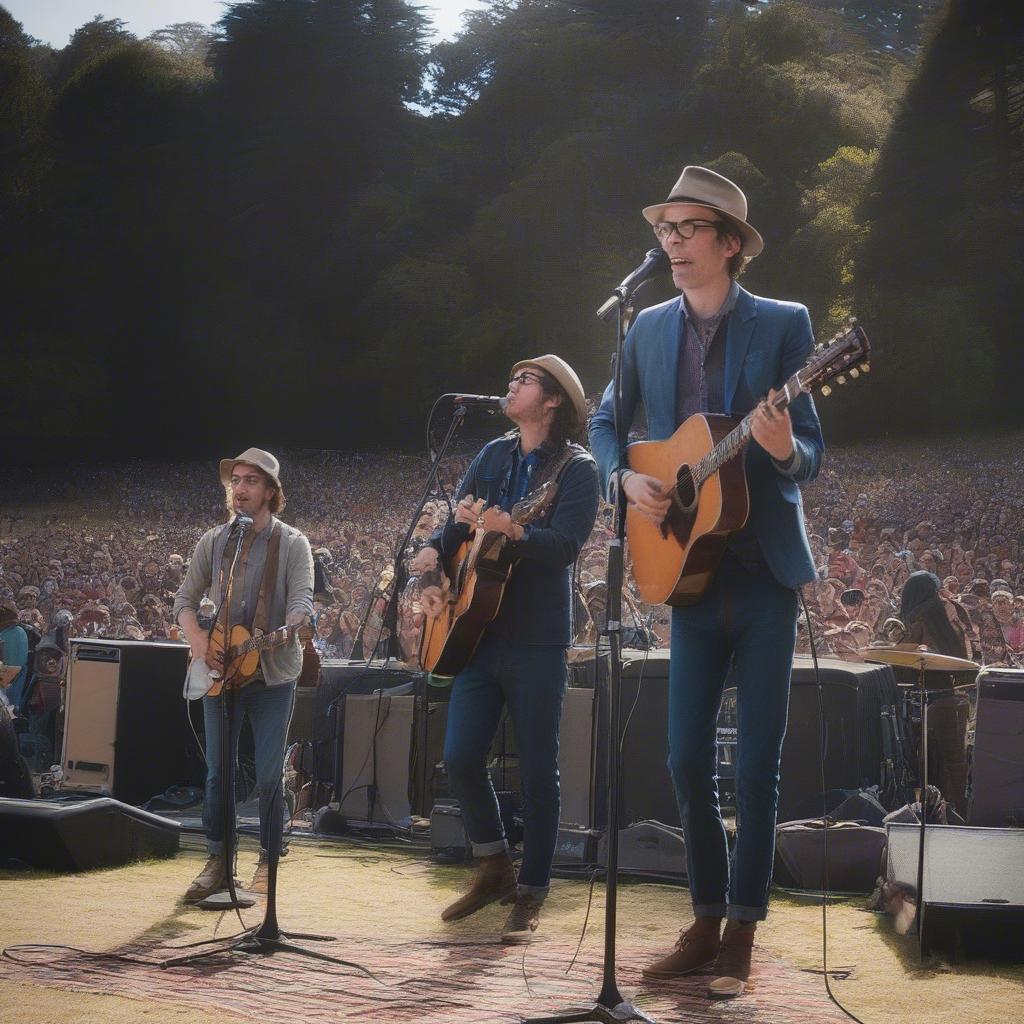 Justin Townes Earle captivating the audience at Hardly Strictly Bluegrass 2017