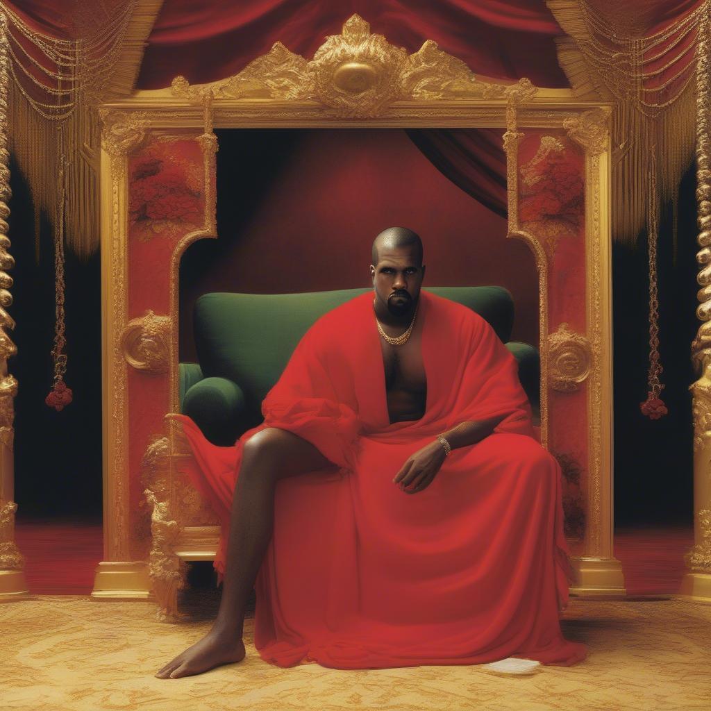 Kanye West's "My Beautiful Dark Twisted Fantasy" Album Cover