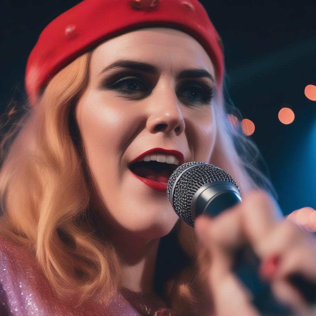 Kate Nash performing at the 2019 Truck Festival