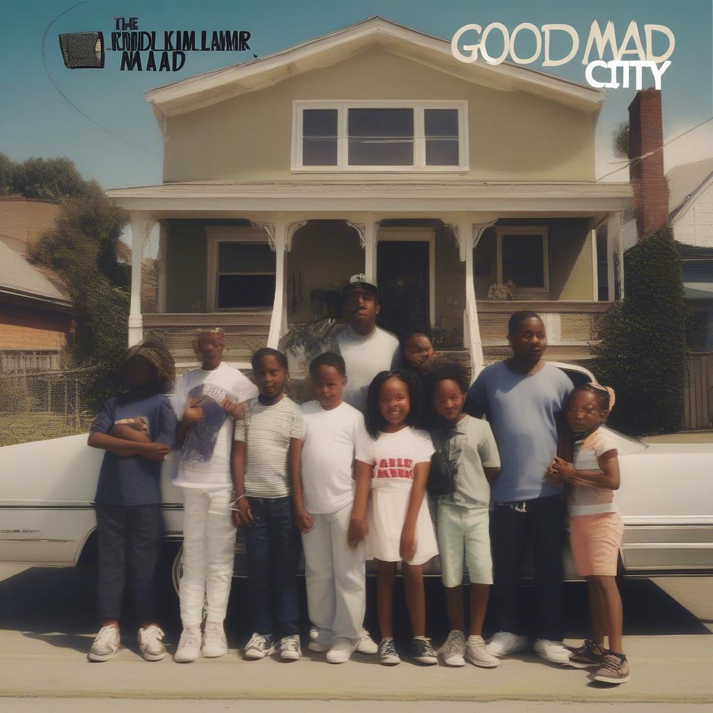 Kendrick Lamar's "good kid, m.A.A.d city" album cover