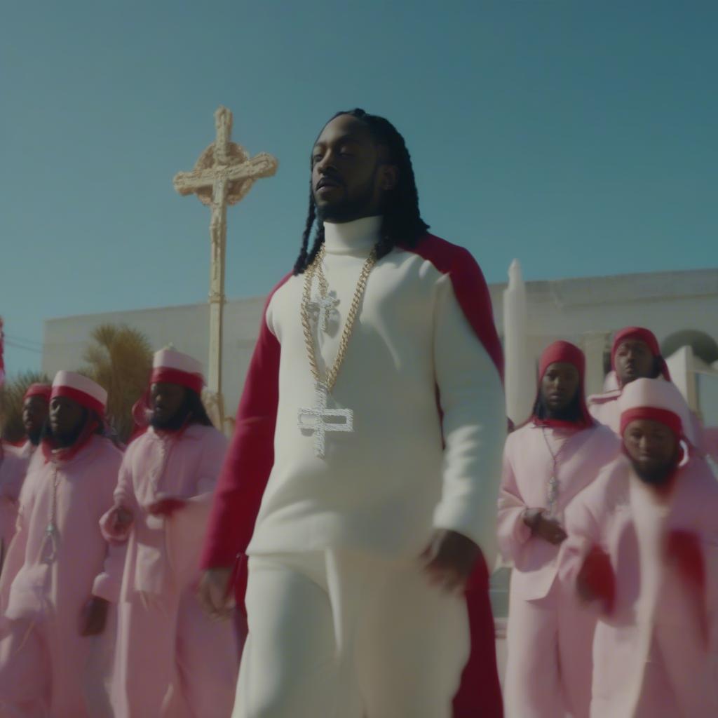 Kendrick Lamar in the HUMBLE. music video