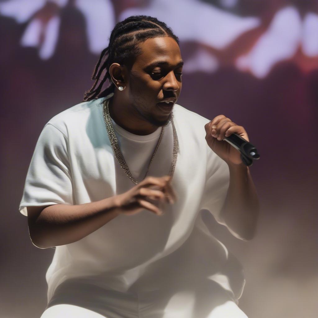 Kendrick Lamar performing "King Kunta"