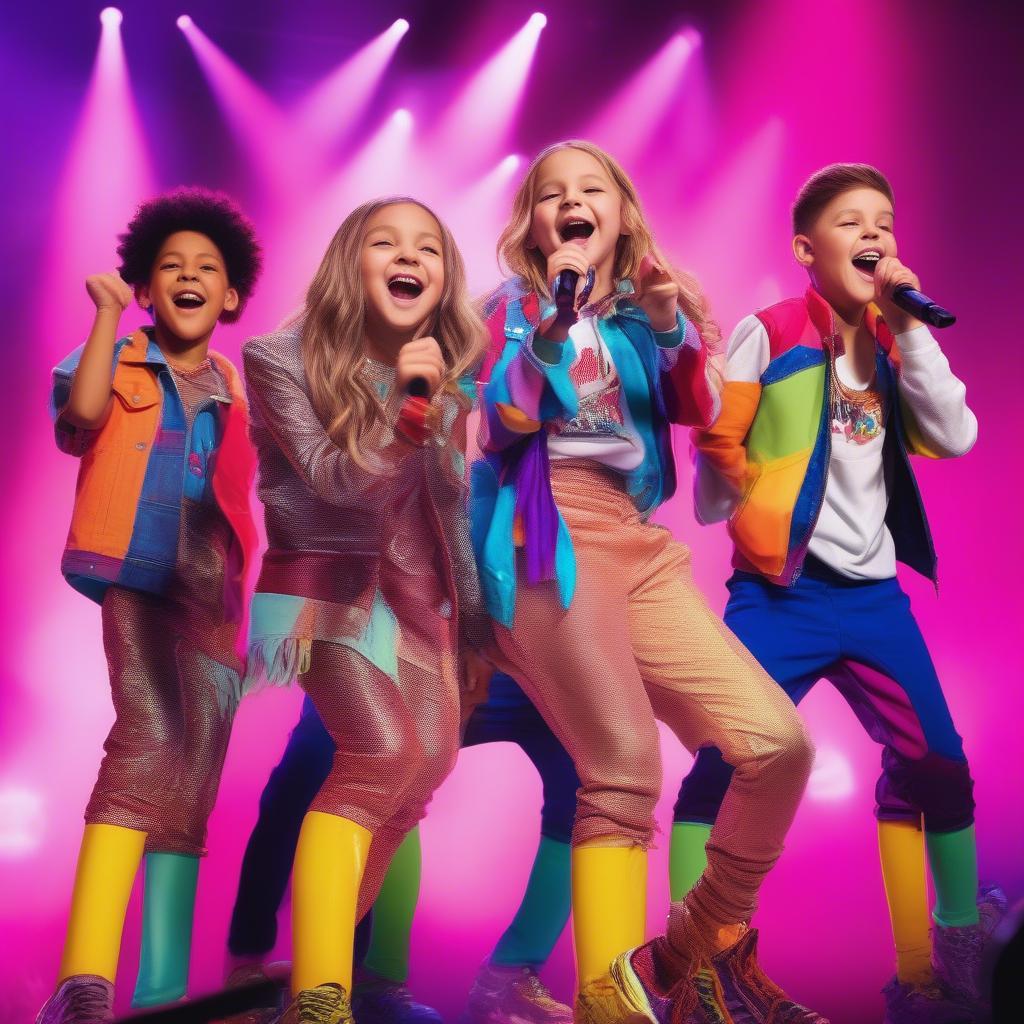 Kidz Bop Kids Performing on Stage