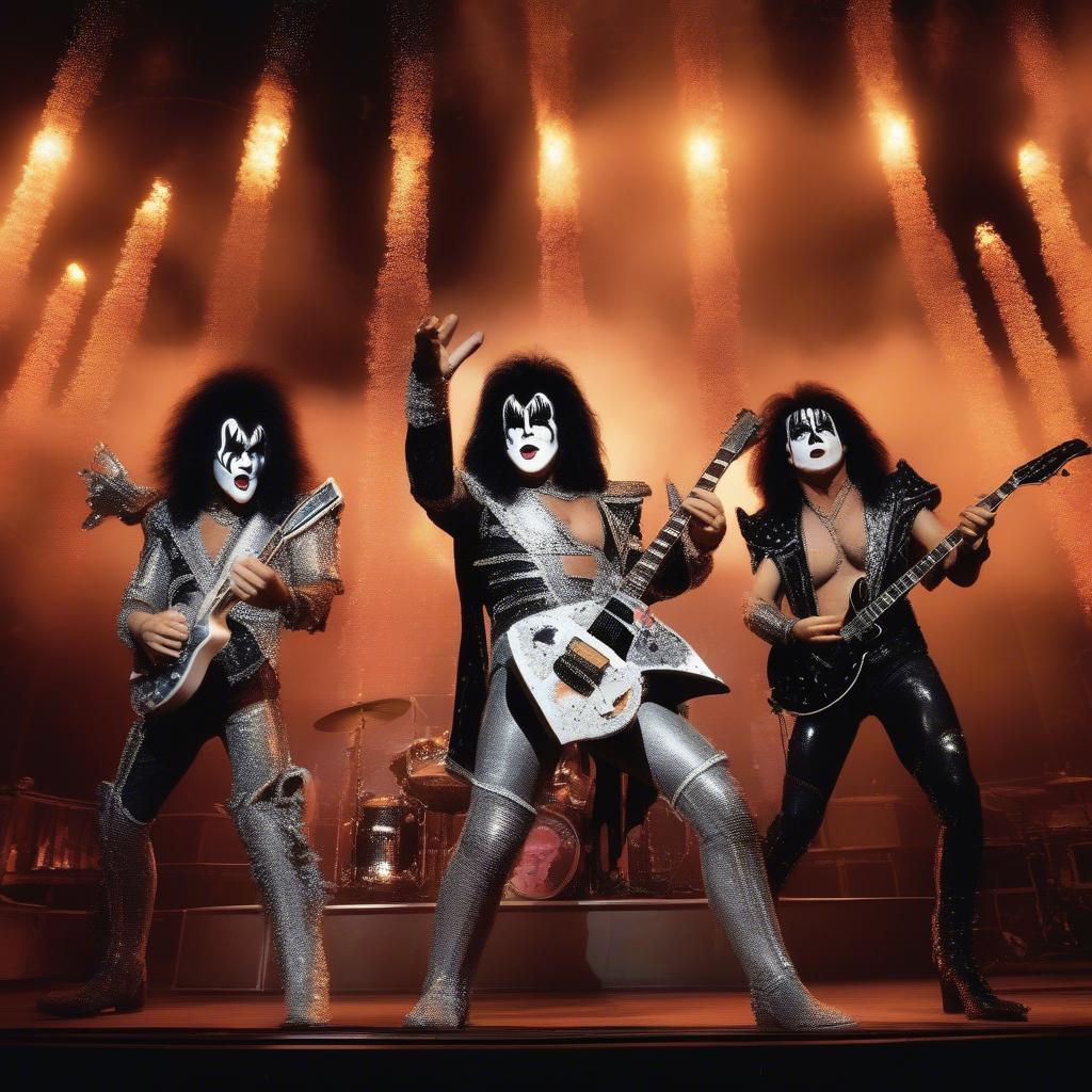 Kiss Performing Detroit Rock City Live