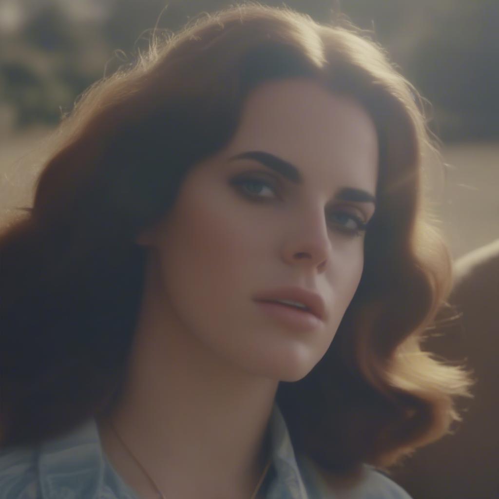 Lana Del Rey in the Video Games music video