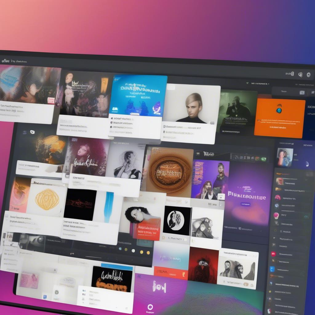 Various legal music download platforms displayed on a computer screen, offering a range of subscription options and high-quality audio.