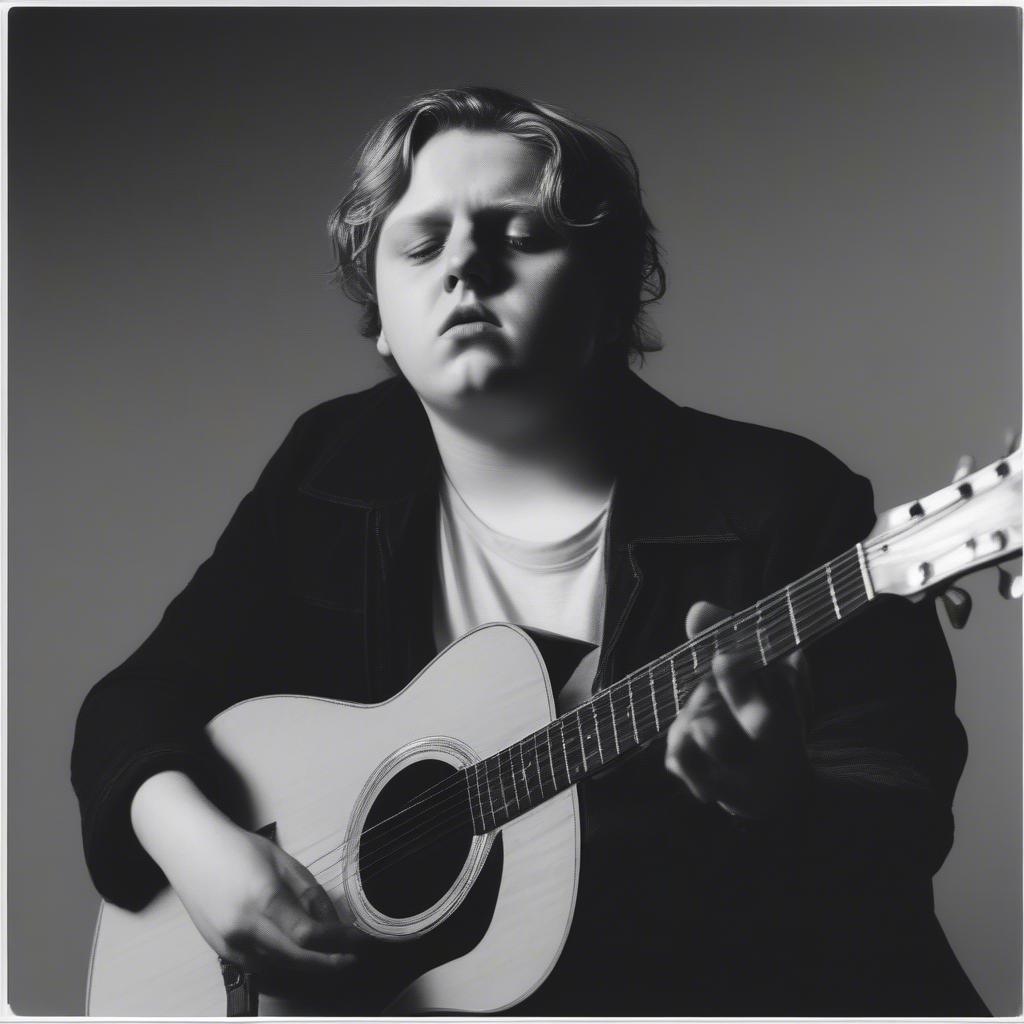 Lewis Capaldi singing Bruises