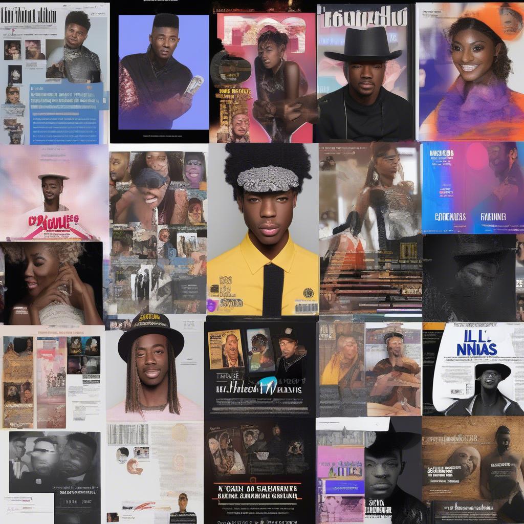 Lil Nas X Industry Impact: Image showcasing awards, magazine covers, and social media engagement metrics to illustrate Lil Nas X’s significant impact on the music industry and pop culture.