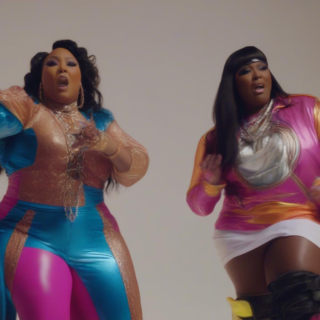 Lizzo and Missy Elliott in the "Tempo" music video