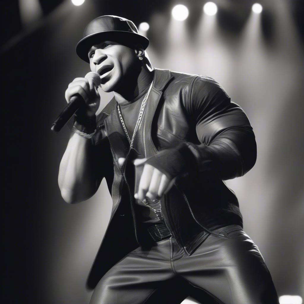 LL Cool J performing Mama Said Knock You Out