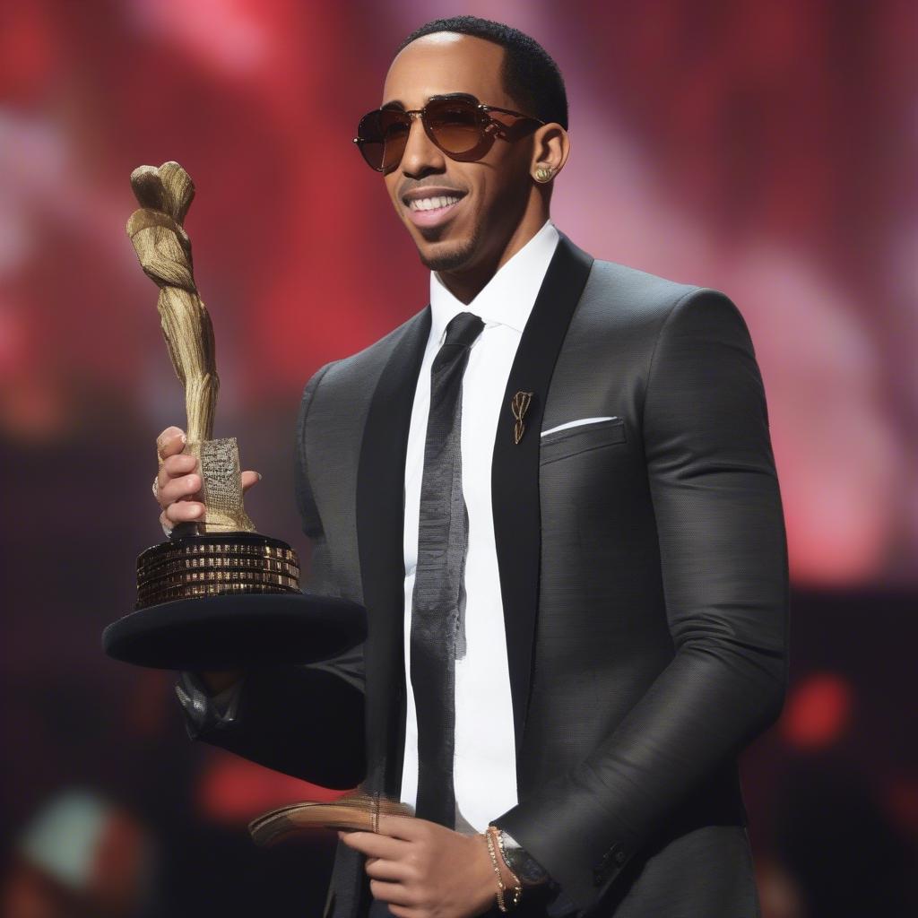 Ludacris Accepting a Music Award