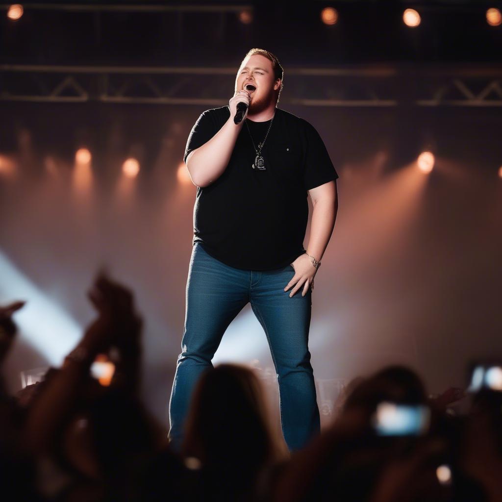 Luke Combs Singing at Country Thunder Arizona 2020