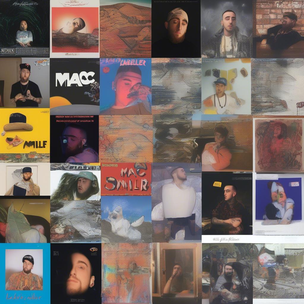 Collection of Mac Miller Album Covers