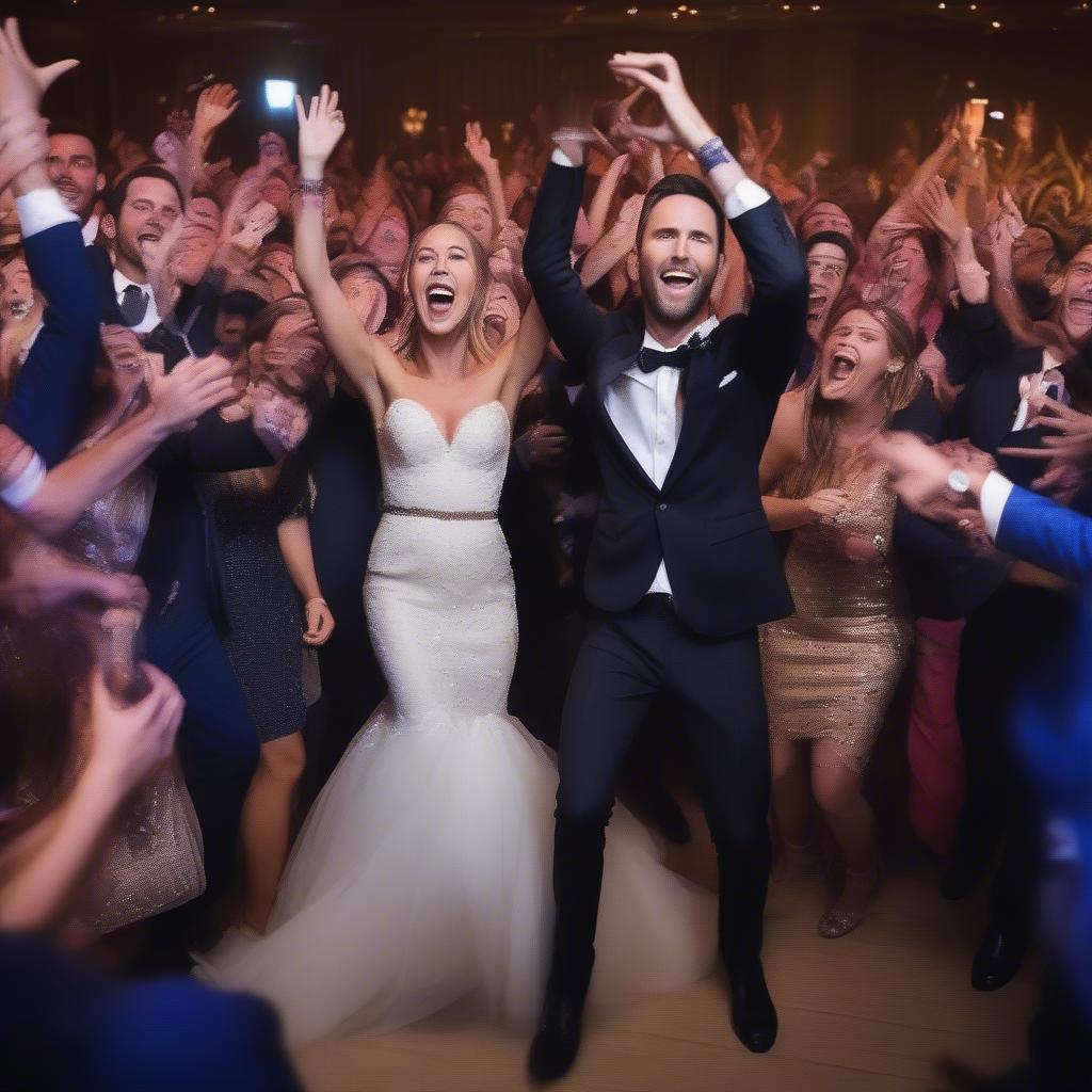 Maroon 5 Performing "Sugar" at a Wedding