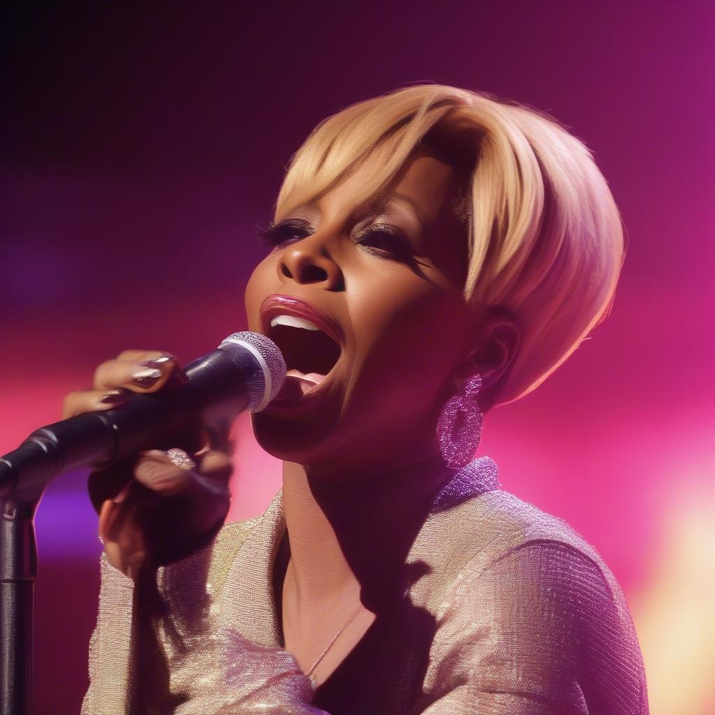 Mary J. Blige Performing at the 2019 Essence Festival