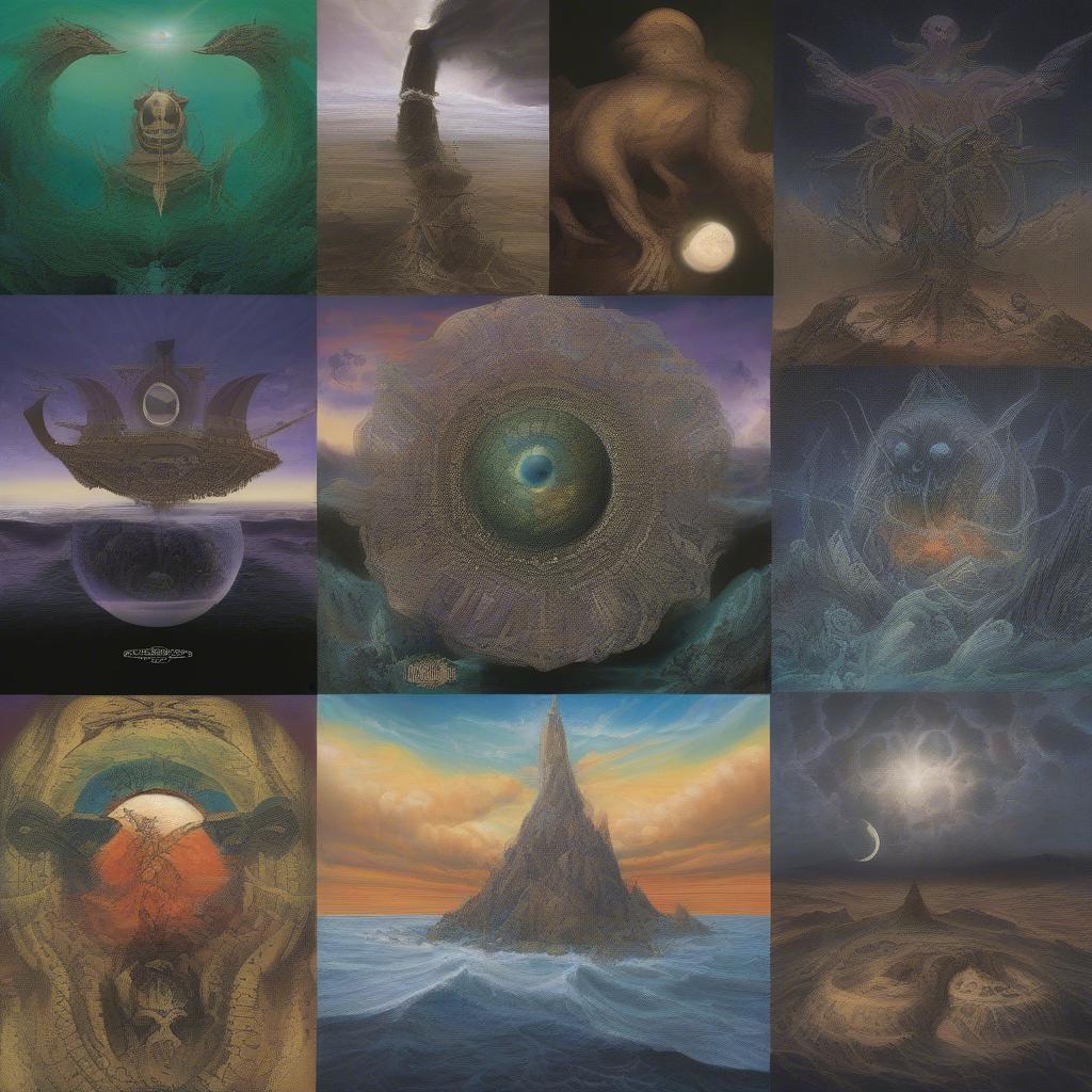 Mastodon Album Covers: Leviathan and Crack the Skye