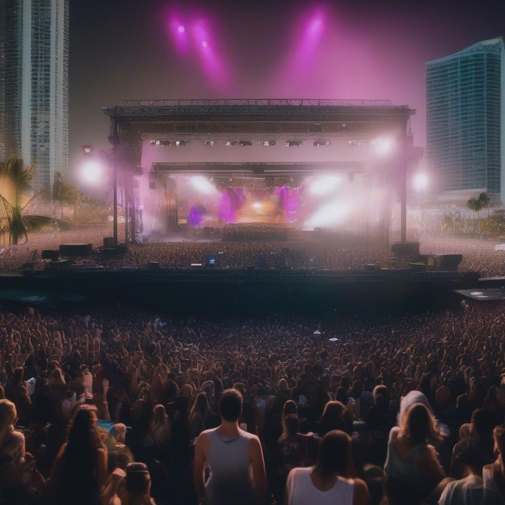 Miami Music Festival Crowd