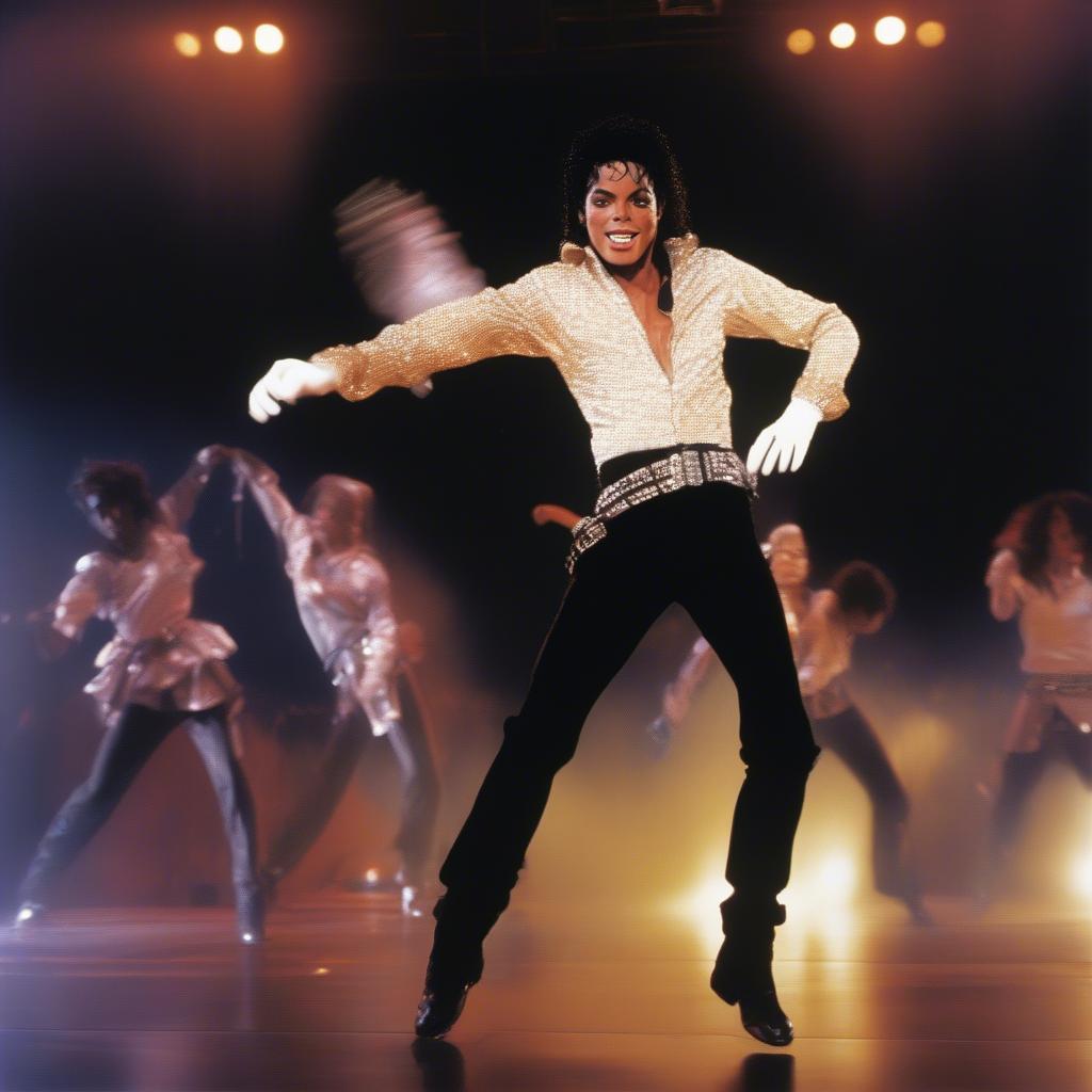 Michael Jackson Performing on Stage